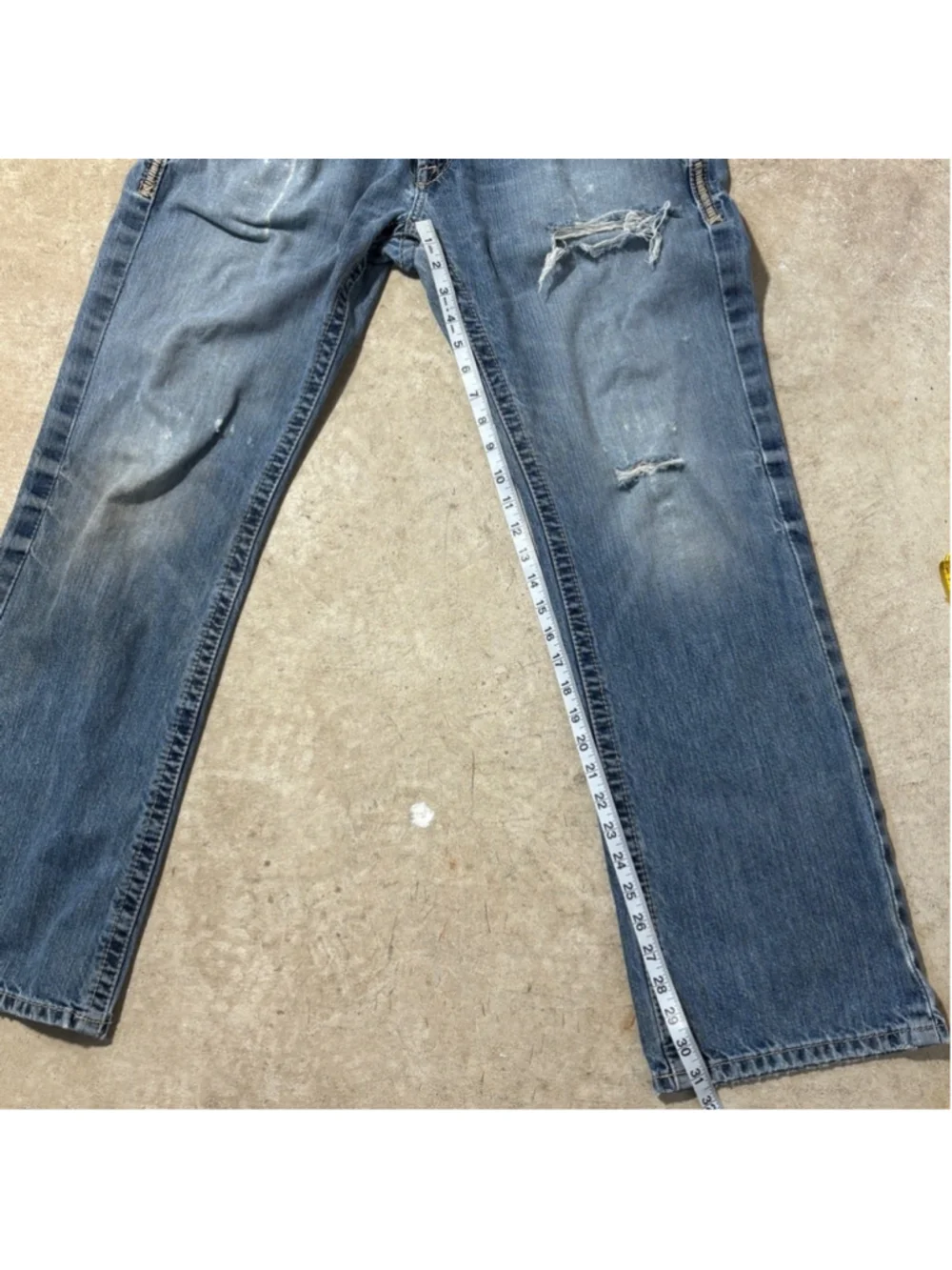 Ariat M5 Jeans Blue Men's Size 34 Straight Leg Country Western Cowboy STAINS
